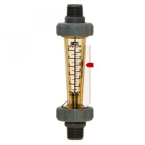 variable-area flow meter / plastic tube / for liquids / panel-mount