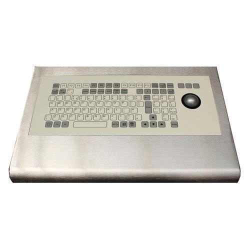 desktop keyboard / with trackball / stainless steel / NEMA 4