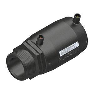 male fitting / threaded / polyethylene / for pipes