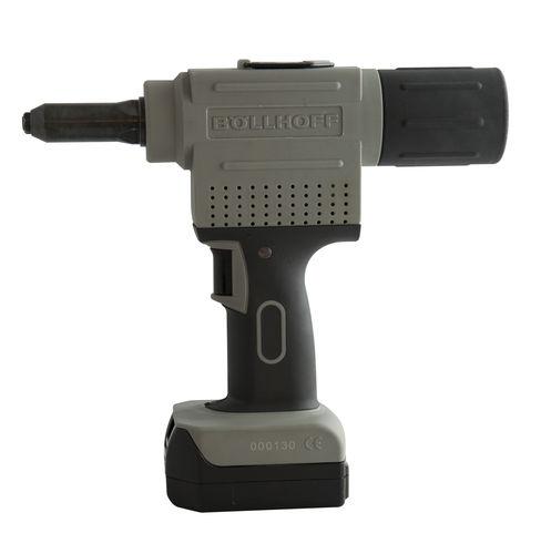 battery-powered riveter / for blind rivets / floor-standing