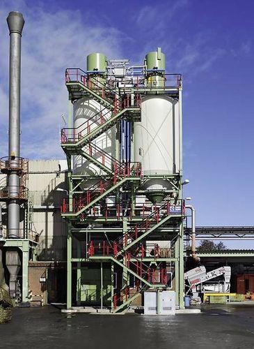 positive-pressure pneumatic conveying system / for bulk products