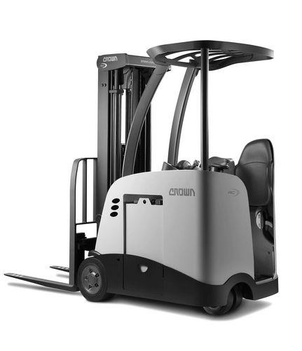 electric forklift / stand-on / medium-load / 3-wheel