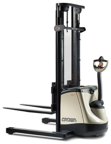 electric stacker truck / walk-behind / for pallets / for medium loads