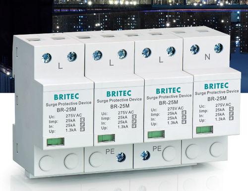 type 1 surge arrester / DIN rail / for electrical installations / single-phase