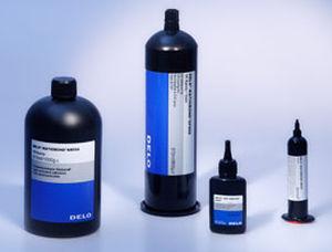 epoxy adhesive / two-component / UV-polymerized / low outgassing