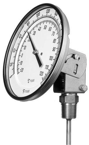 dial thermometer / bimetallic / insertion / industrial