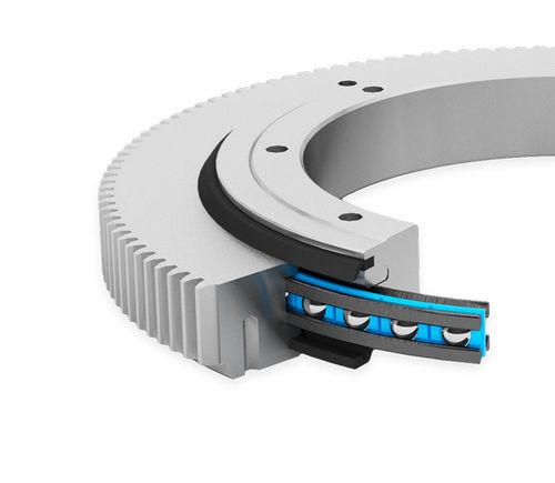 external-toothed slewing ring / ball / single-row