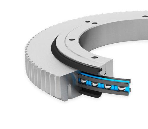 external-toothed slewing ring / ball / four-point-contact / single-row