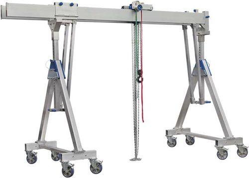 workshop gantry crane / mobile / aluminum / double-girder