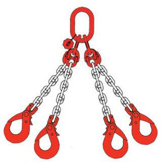 chain sling / 4-point / metal