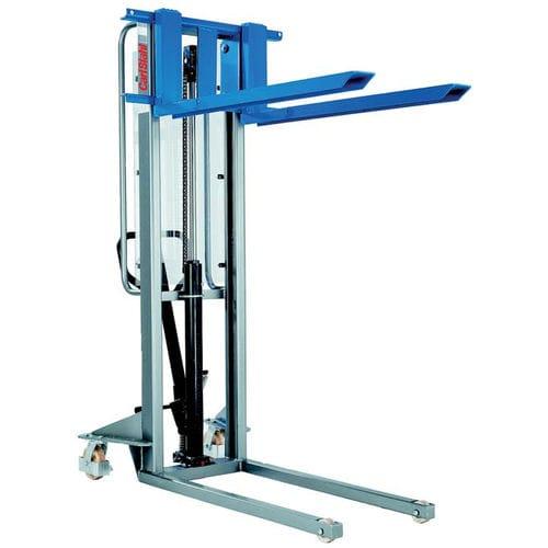 manual stacker truck / walk-behind / transport / loading