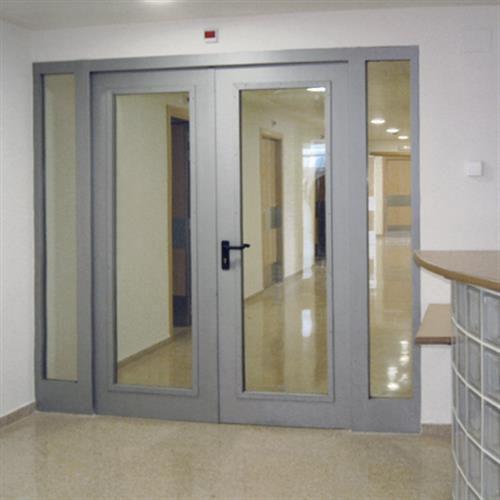 swing doors / indoor / glass / aluminum