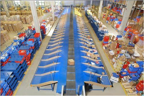 cross-belt sorting system / high-speed / for packaging