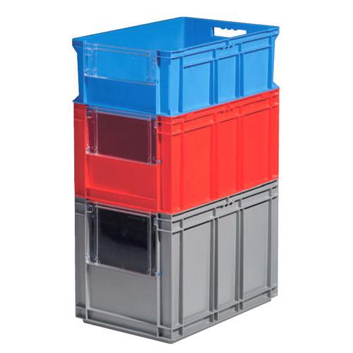 polypropylene crate / storage / stacking / European standard