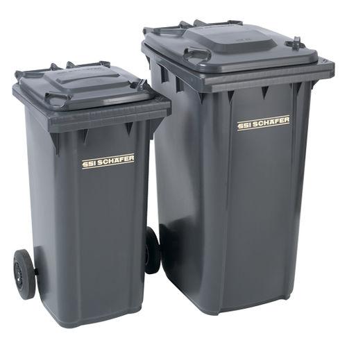 plastic waste container / for urban waste / large / with lid