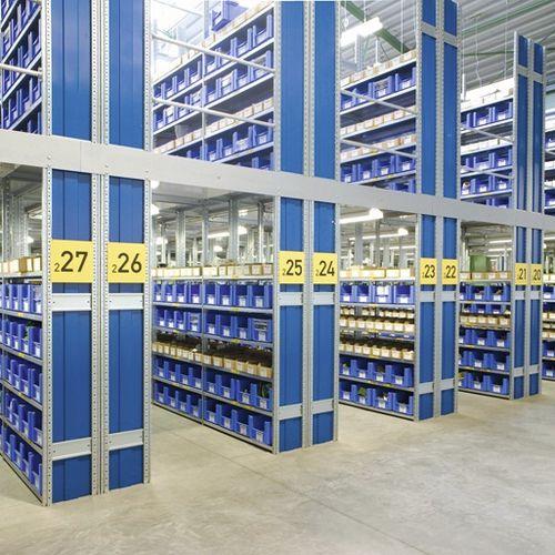 industrial mezzanine with racking system / for warehouses