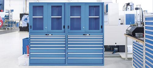 storage cabinet / with drawer / shelf / sheet steel