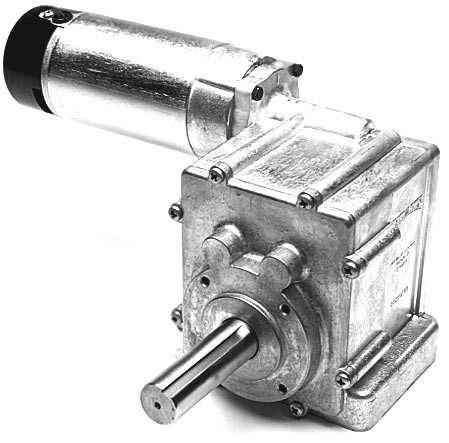 DC electric gearmotor / permanent magnet / right-angle / spur