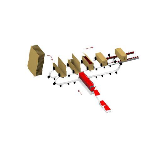 wrap-around case tray packer / servo-controlled / tray / for cans