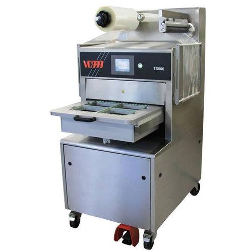 linear tray sealer / semi-automatic / with modified atmosphere packaging