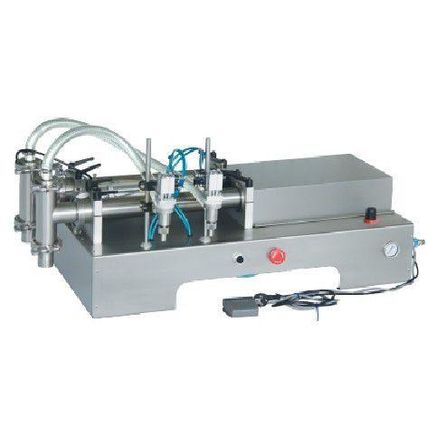 piston filler / for liquids / double / tabletop