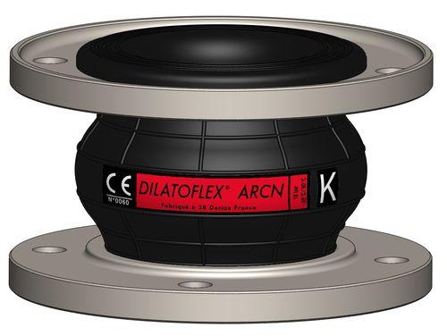 axial pipe expansion joint / rubber