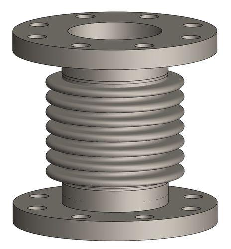 axial pipe expansion joint / steel