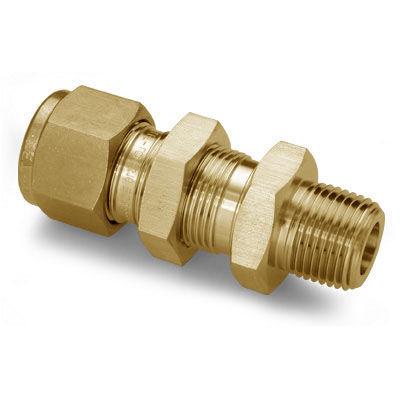 male fitting / double-ferrule / bulkhead / straight